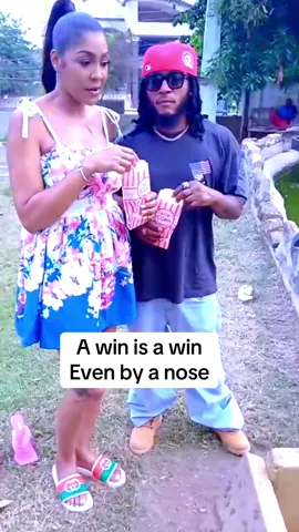 A win is a win Even by a nose