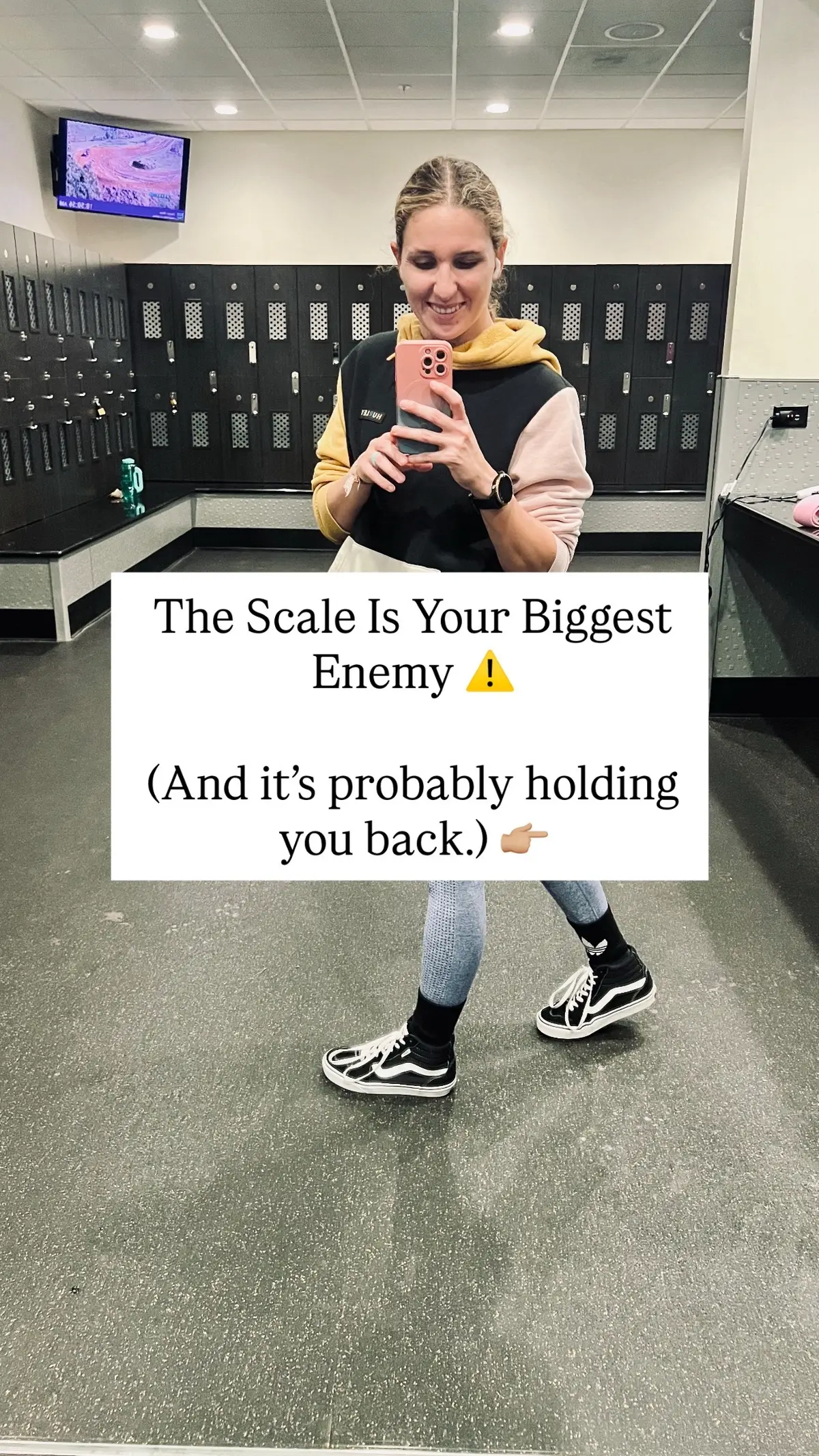 The scale is LYING to you 😤  It doesn’t measure fat loss—it measures everything:  💧 Water 🧂 Salt 🩸 Hormones 😴 Sleep 🍝 Even what you ate yesterday. If you're working hard and the number isn’t moving…  It doesn’t mean you’re failing. 👏 Track progress with photos. 👏 Notice how your clothes fit. 👏 Focus on your energy + strength. Your worth isn’t measured in pounds.  Drop a 🛑 if you’re done letting the scale control your journey! #DitchTheScale #FitnessMindset #WomensFitness #NonScaleVictory #WeightLossSupport