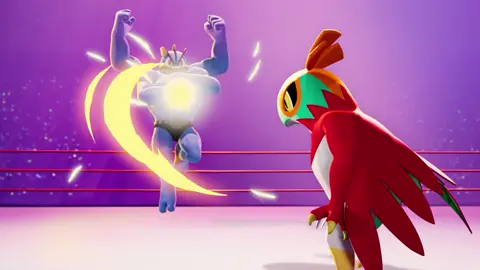 Competencia de músculos: Hawlucha vs. Machamp | Leyendas Pokémon: Z-A #pokemon #pokemonza #pokemonaz #Hawlucha #Machamp #pokemontiktok #PokemonLegends #MegaHawlucha