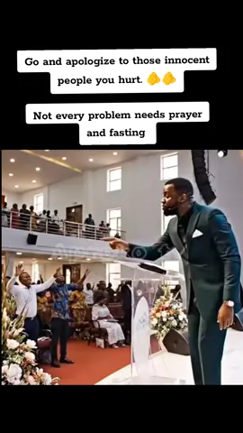 Not every problem needs prayer and fastinggo apologise to those you hurt #christiantiktok #prayer #apology 