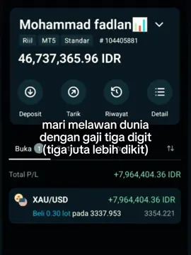 biar di sangka punya gaji hhe#forex #xauusd #fyp #trader 