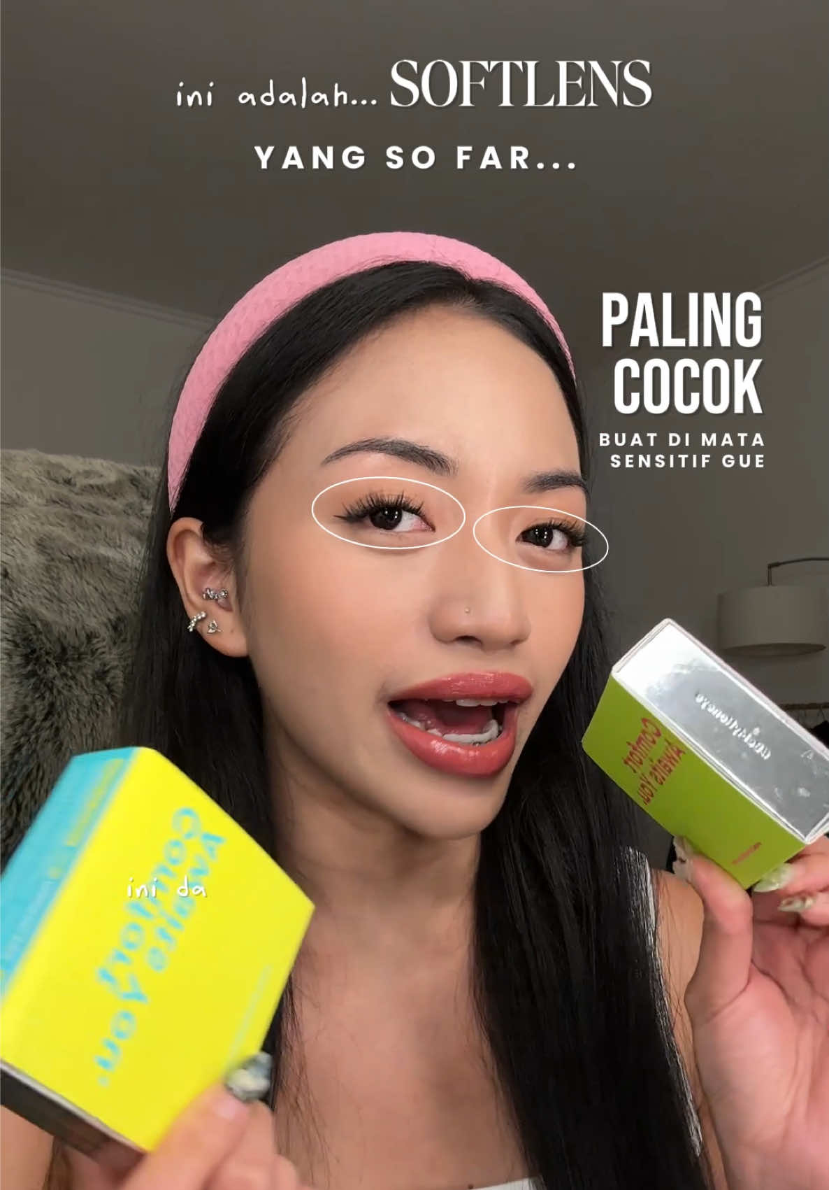 yg punya maya sensitif pasti ngerti kan perjuangan nyari softlens🥲 lo cobain deh @HONEYELENS Comfort Plus ini🫶😭 satu2nya yg beneran bikin gue bisa nyaman pake softlens seharian🤫 #rekomendasisoftlens #softlensnyaman #beraniberwarna #Honeyelens #softlensnatural  