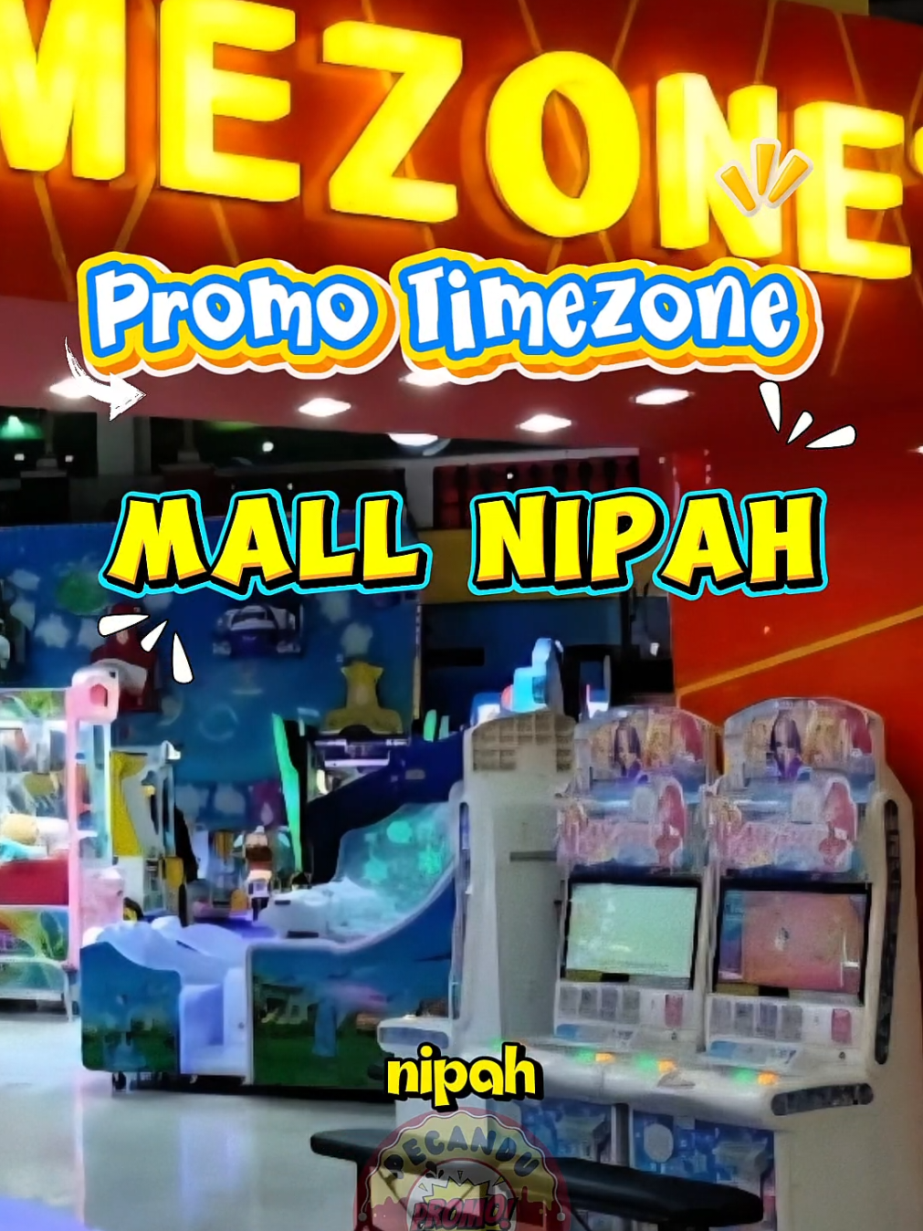 promo top up time zone, di mall Nipah cukup bayar 80.000 menjadi 100.000 caranya Klik Tag Lokasi warna Hijau di bawah ini pilih jumlah top up yang di inginkan lakukan pembayaran online, setelah bayar akan di kasih kode QR dan tunjukkan ke kasir timezonenya, mudah banget kan? yuk ajak keluarga main seru ke timezone, terimakasih jangan lupa follow untuk info promo lainnya  #promotimezone #promotimezonemallnipah #timezonemallnipah 