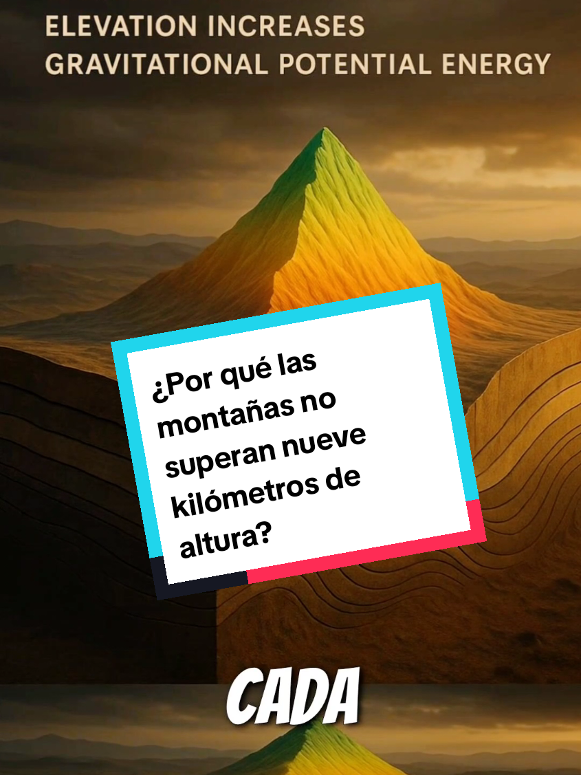 ¿Por qué las montañas no superan nueve kilómetros de altura? #Montañas #Geología #Ciencia #Curiosidades #datoscuriosos