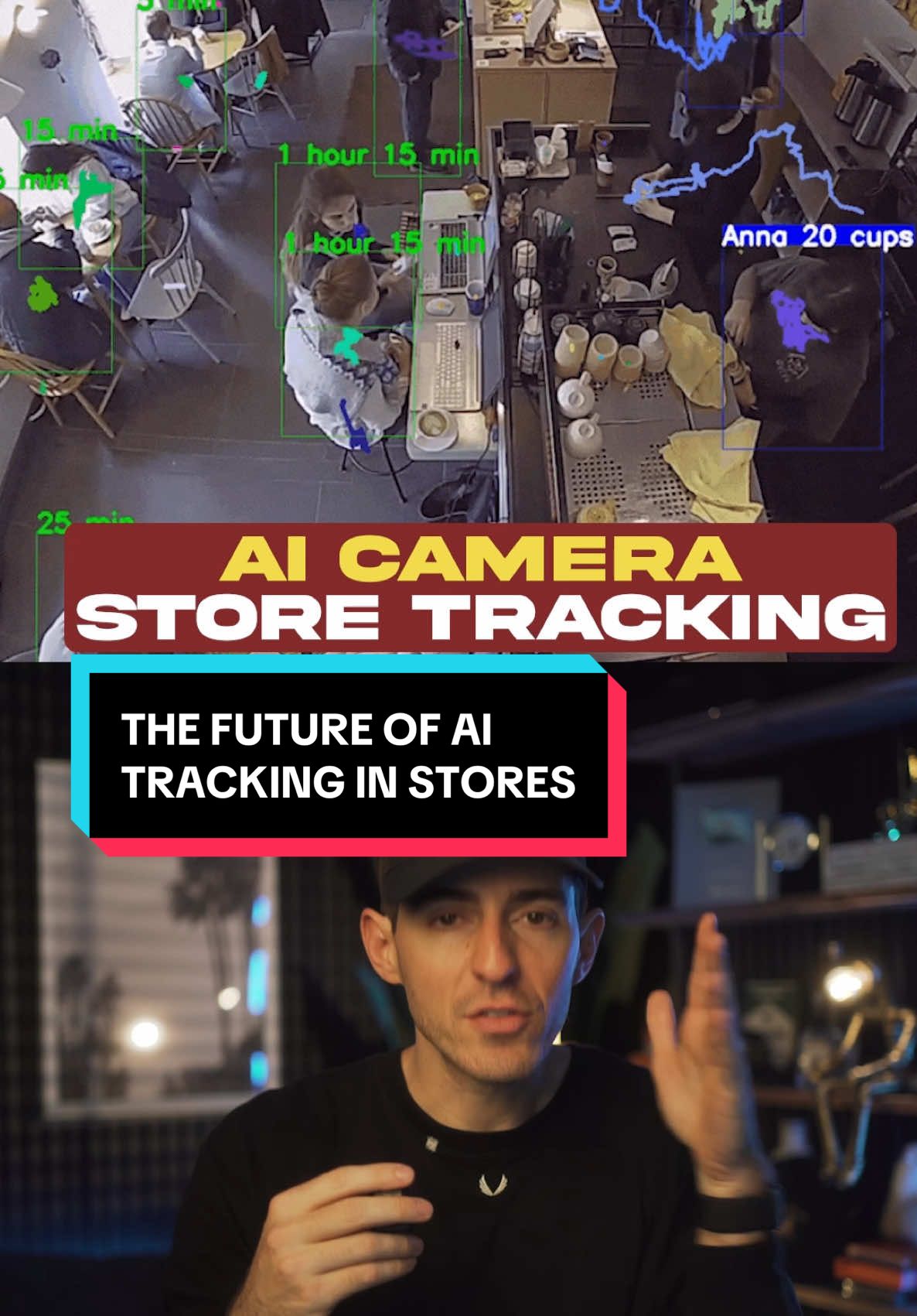 This is the future of AI-tracking in retail stores #ai #artificialintelligence #Tech #techtok #technology #camera #retail #store #shopping #future 