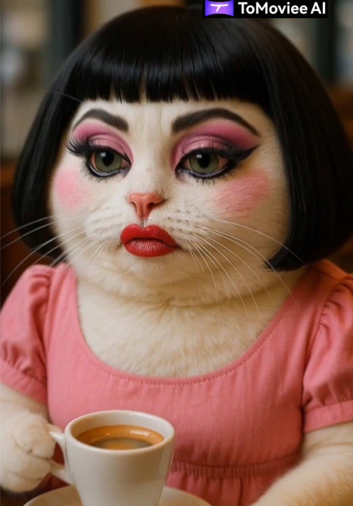 AI kucing jatuh cinta #kucing #cat #tmcc #tomovieeai #aivideo @Wondershare ToMovieeAI 