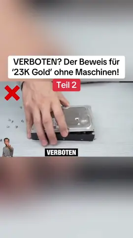 Sie sagen: ‘nicht nach Vorschrift’ und in Deutschland sogar VERBOTEN 😳… Aber hier kommt der Beweis für ‘23K Gold’ ganz ohne Maschinen! 🤯 Was denkt ihr – echter Trick oder nur Fake? 👀 #v#verboteng#goldtrickn#nichtnachvorschriftg#geldsparenlifehack 
