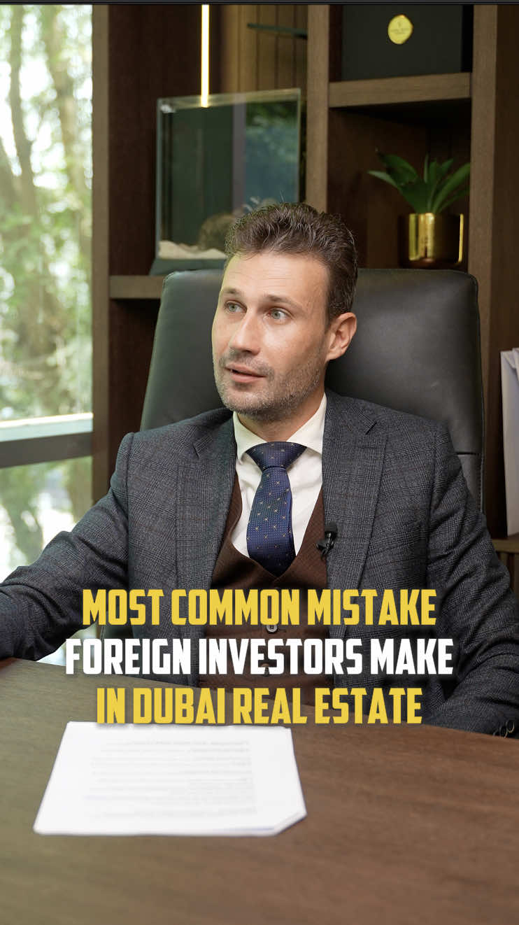 Avoid These Mistakes! Thinking of investing in Dubai real estate?  Don’t fall into the same traps many foreign investors do!  From over promising to the wrong locations, here's what you need to know before you buy. Do you have an exit strategy? Get in touch!  ✅ Watch till the end!  ⁣ #DubaiRealEstate #PropertyInvestment #InvestSmart #DubaiInvestors #RealEstateMistakes                          