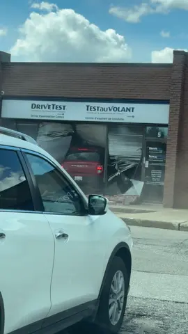Drive test centre hit the other day #badday #drivetest #failarmy 