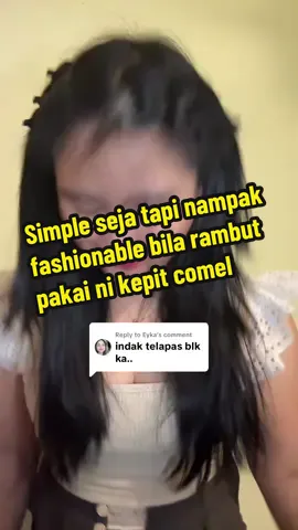 Replying to @Eyka  tidak mudah lepas dari rambut kecuali kena buka sendiri dari rambut 😀  #hairclip #keliprambut