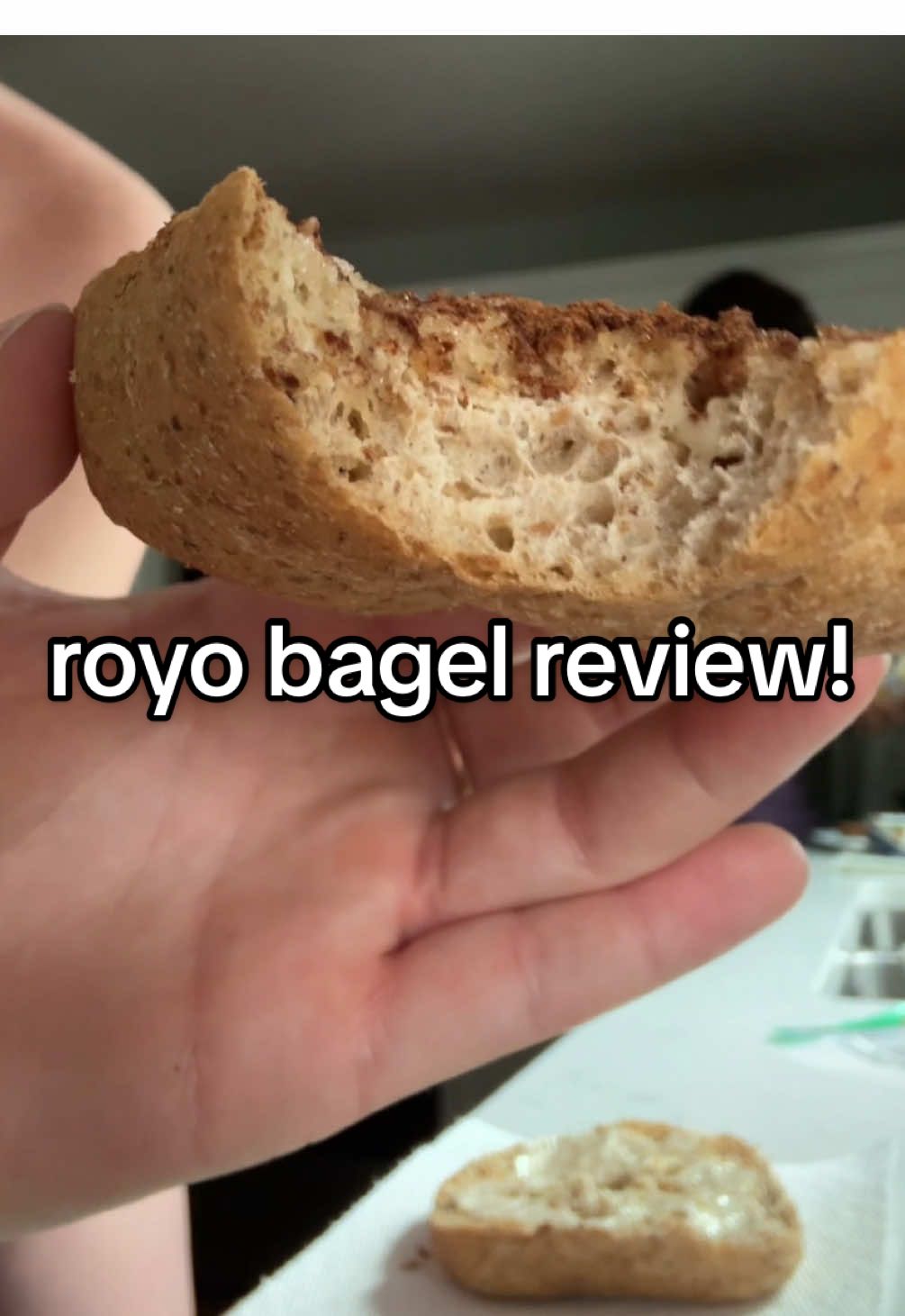 love me a sweet bagel with honey and cinnamon sugar! #royo #royobagels 