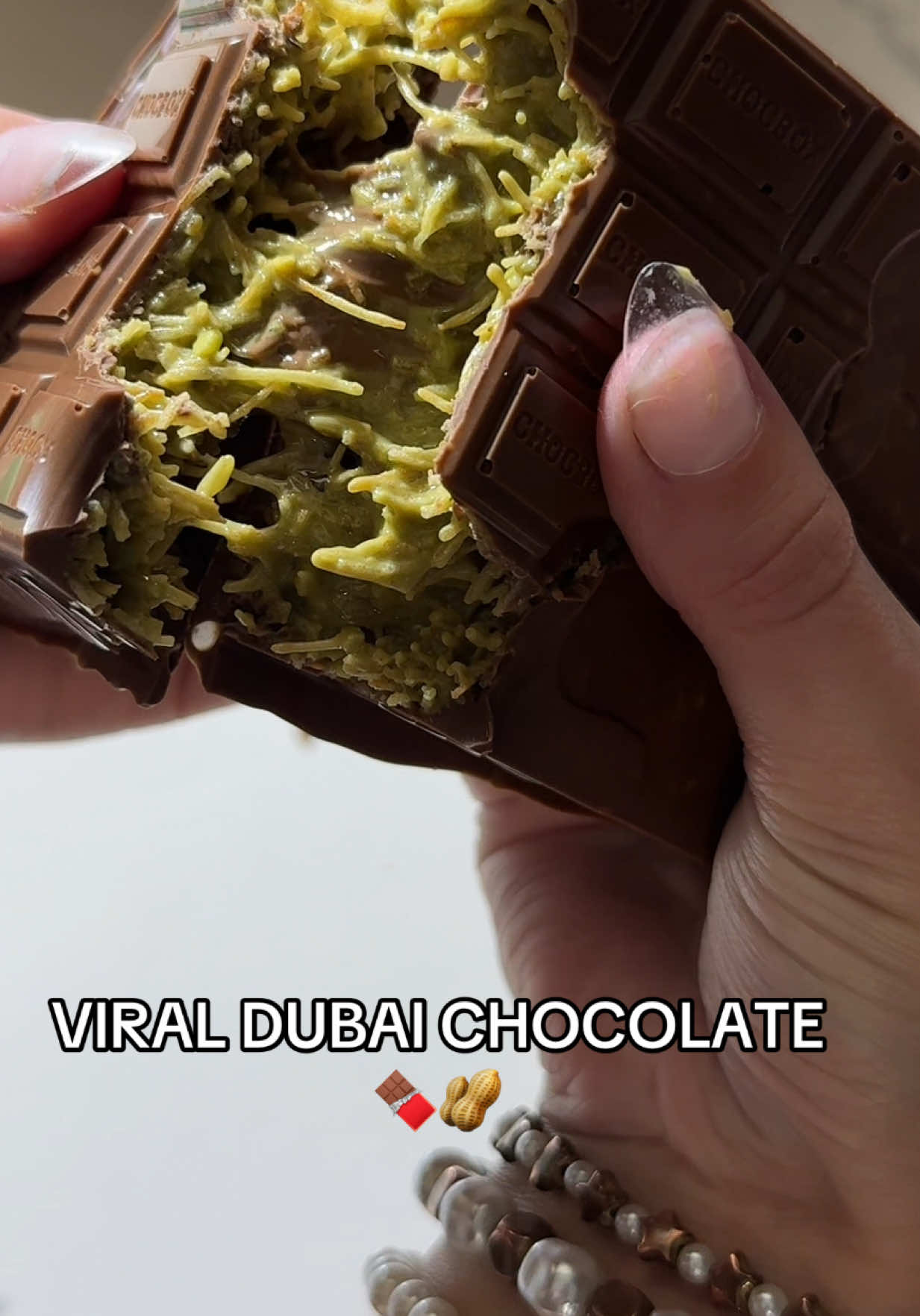 Mommy and Walkie finally tried the Dubai chocolate bar and let me just tell you we already ordered the refill kit🤤 #dubaichocolate #chocbox #dubaichocolatebar #viral #diydubaichocolate 