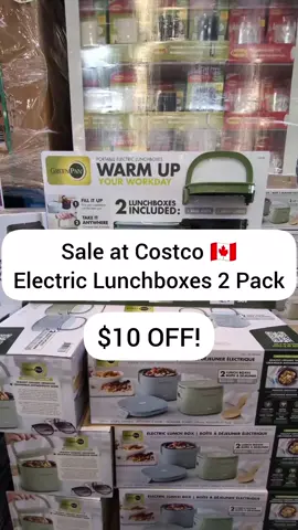 2 Pack Portable Electric Lunch Boxes Sale at Costco 🇨🇦 $10 off until 8/31! Spotted at Costco Richmond Hill and most locations while supplies last. #MrCME #CostcoFinds #Costcoclearance #Costcoexclusive #costcocanada 