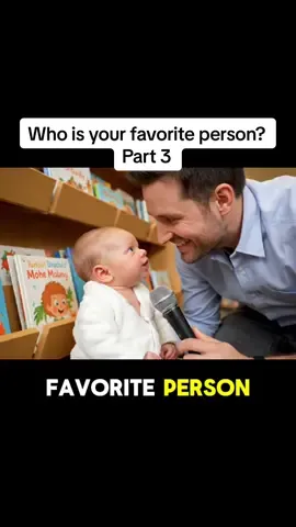 Asking a baby who their favorite person is part 3 #babyinterview #aibaby #babytalk #cutebaby #funnyvideos 