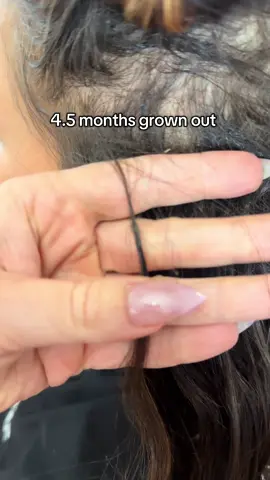 Keratin bonds can typically stay in for anywhere from 2-5 month, depending on your scalp health, density, and care at home. Even though these are SUPER grown out, her bonds still looked amazing for being in for 4.5 months! #extensionspecialist #hairtok #hair 