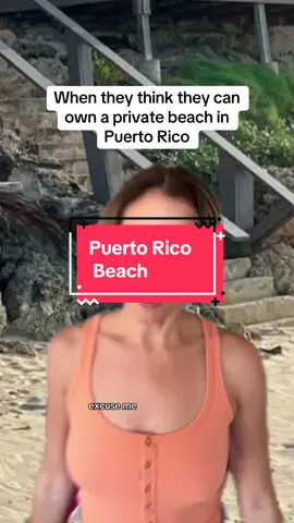 When they move to Puerto Rico thinking they can own a beach #pov #puertorico #realestate #karen #parody 