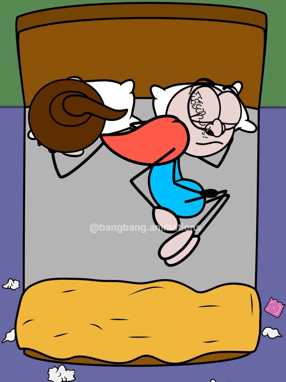 Sleeping Next to Her Be Like! 🤣 (Animation Memes)#animation #funny #4kmeme #animasi 