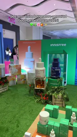 We have landed at #BeautyCon2025 and it’s giving a full-on nature-powered beauty destination! 💚 Come visit us and enjoy up to 50% OFF on our make-up and skincare products + get exclusive freebies & play to win freebies of our best-selling items. 🤭🍃 We’ll be at SMX Manila until August 31. We hope to see you there, inni-friends! @SM Beauty PH @Watsons Philippines @LOOK At Me #innisfree #innisfreephilippines #skincare #koreanskincare #beauty #kbeauty #koreanbeauty #skintok #beauytok