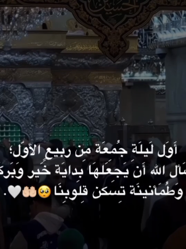 اللهُم آمين يارب🥺🤲🏻🤍. #ياصاحب_الزمان🤎  #اللهم_صل_على_محمد_وآل_محمد  #ليلة_الجُمعة_الحُسينية_المباركة  #يا_أهل_البيت🤎 #خادم_المذبوح🤎 
