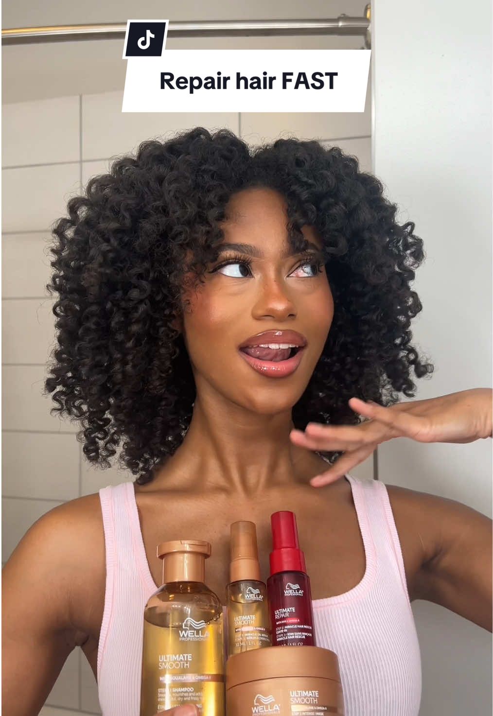 My @Wella Professionals hair routine give me flawless results everytime! #ad #MakeitYou #MakeitSmooth #MakeItStrong #WellaProfessionals 