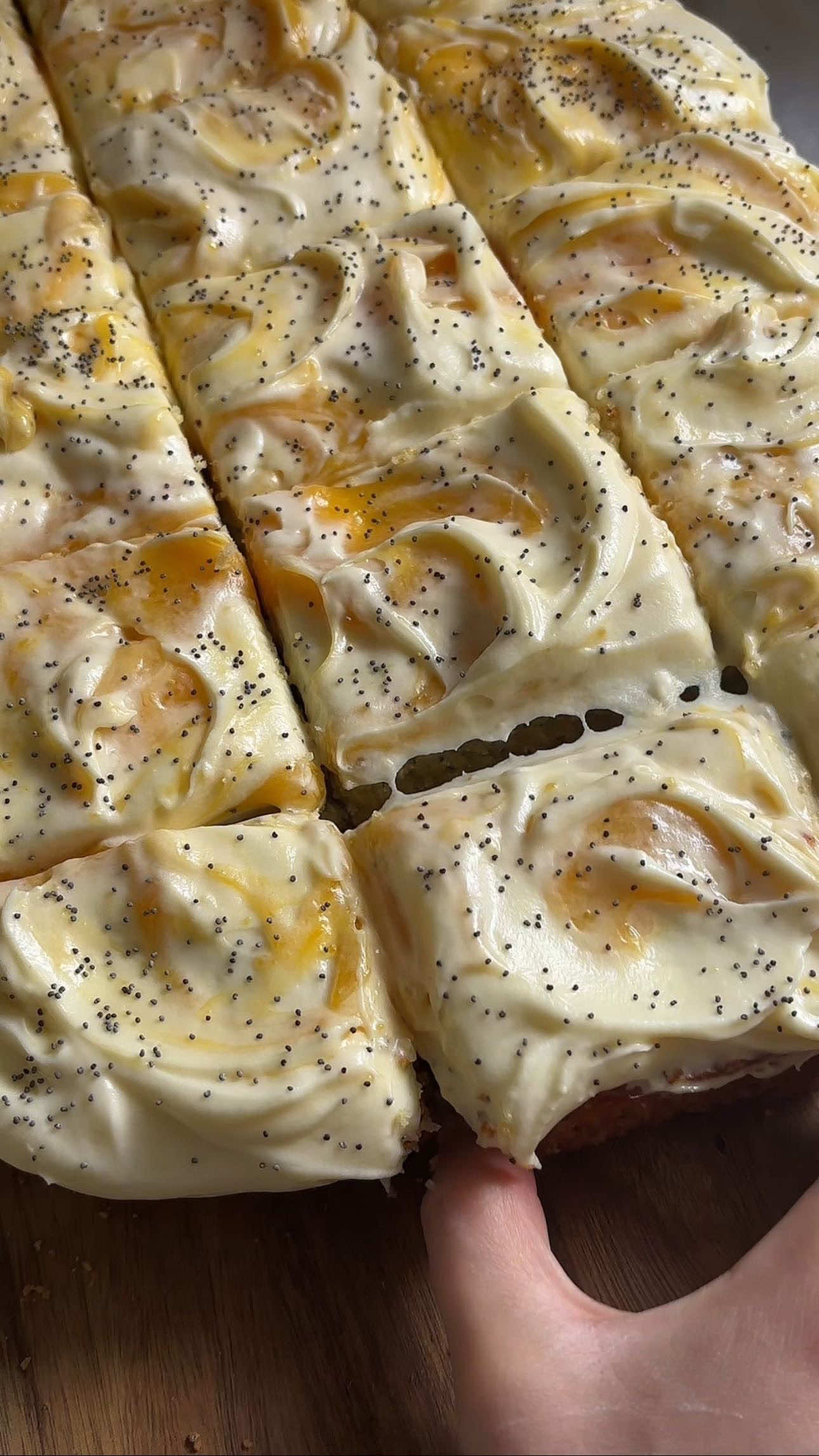 Lemon Poppyseed Cake by @Viena 🍋  Get the full recipe at the link in bio and keep tagging #feedfeed for a chance to be featured. INGREDIENTS:  All purpose flour  Cake flour  Baking powder  Baking soda  Salt  Poppy seeds  Sugar  Lemon juice + zest  Oil  Butter  Eggs  Vanilla extract  Milk  Yogurt  Cream cheese  Powdered sugar  #lemonpoppyseed #baking #cake #summerbaking