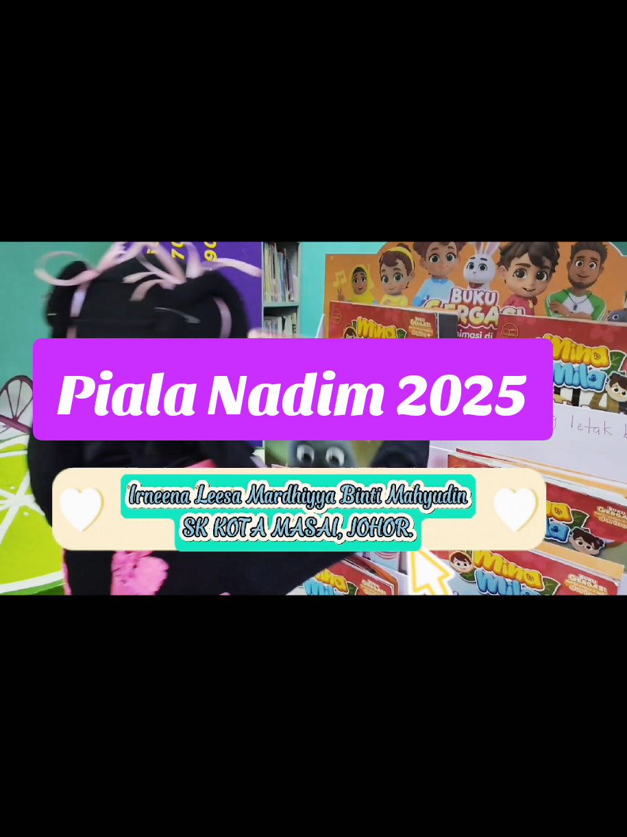 Assalamualaikum. Hai semua 🙏 Leesa menyertai Piala Nadim 2025 💛 Mohon support dan bantu tengok di YouTube dan tekan LIKE / SHARE untuk Leesa🙈🙏 👉 https://youtu.be/dw204qJIYDE?si=2XB05yhgndncPGRv Terima kasih banyak-banyak atas sokongan semua! 🥰 #PialaNadim2025 #JomHebatkanPusatSumberSekolah #MenekoraPotensiMasaDepan #KamiGengBuku #skkmpower  @SK Kota Masai_KOMPAS 