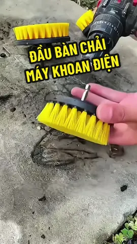 Bộ 3 đầu bàn chải gắn máy khoan - Đầu cọ bàn chải vệ sinh nhà cửa đa năng lắp máy khoan ##banchaimaykhoan##daubanchaidien##banchaidannang##taisudung