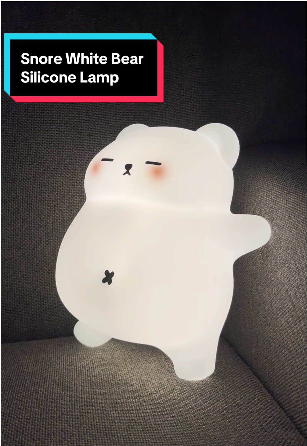 Not just cute… this bear glows with magic! 🐻✨ Perfect for cozy nights or bedtime calm. Gentle bear snore included + easy on/off control. Brighten your night with cuteness—grab yours now!✨#snorewhitebearlamp #lamp #siliconelamp #nightlight #cozyvibes #bedtimemagic #tiktokfinds #giftideas 