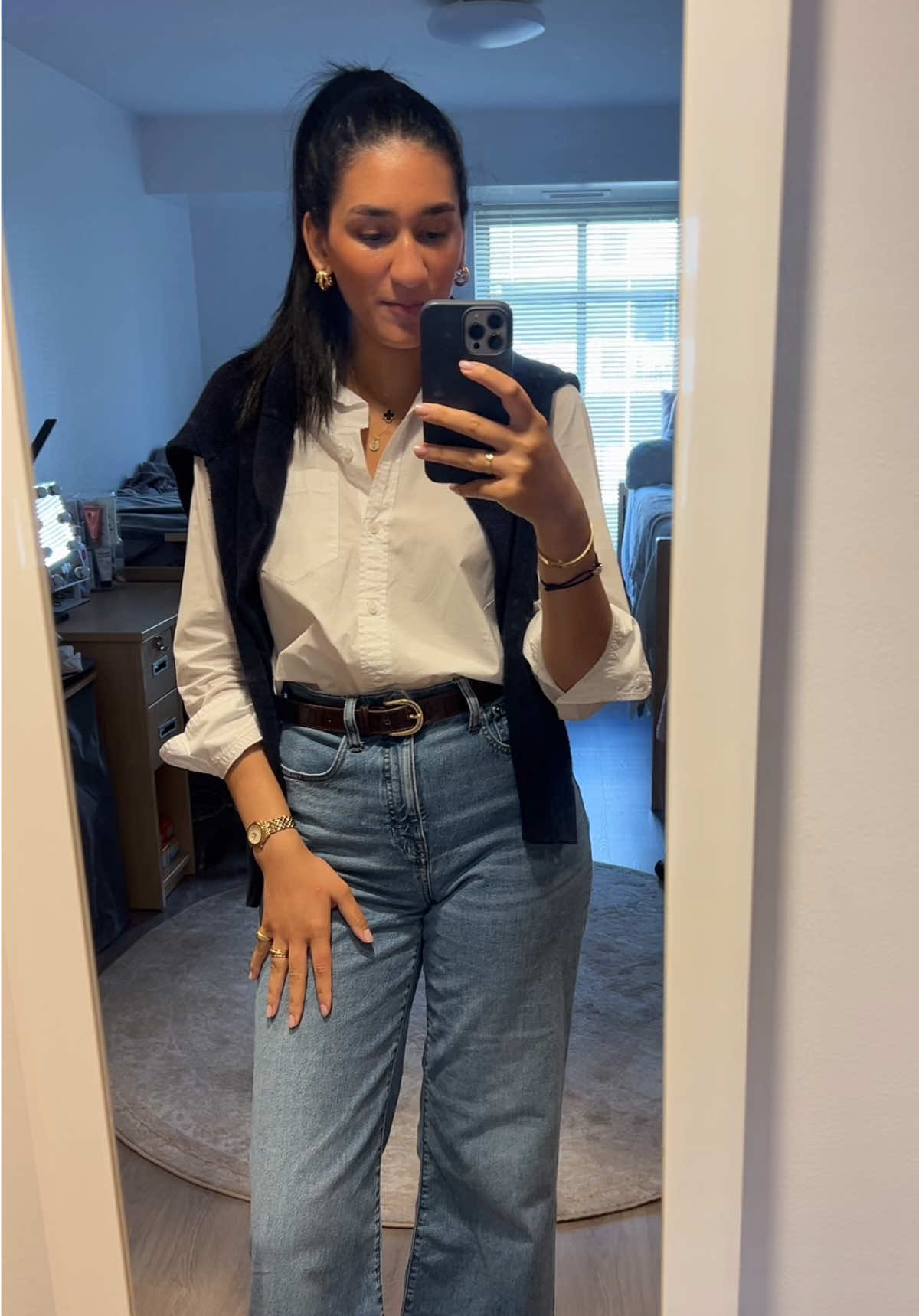 OOTD! Everything linked on my ShopMy in the comments @J.Crew @Ralph Lauren @Gucci 🤍 #OOTD #outfitinspo #fallfashion #ralphlauren #jcrew 