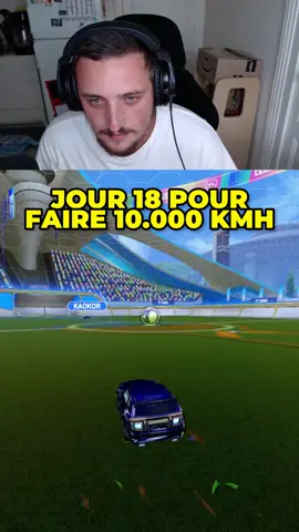 Jour 18 pour faire 10.000 km/h avant @Kaokor ! Je peux en finir aujourd’hui mais il va bientôt falloir oublier les pinchs #rocketleague #pourtoi #gaming 