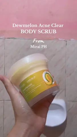 Best body scrub every😭✨ from #MiraiPH #bodyscrub #meloncool #fypシ゚viral 