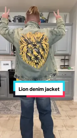 #Lion #Jacket #DenimJacket 