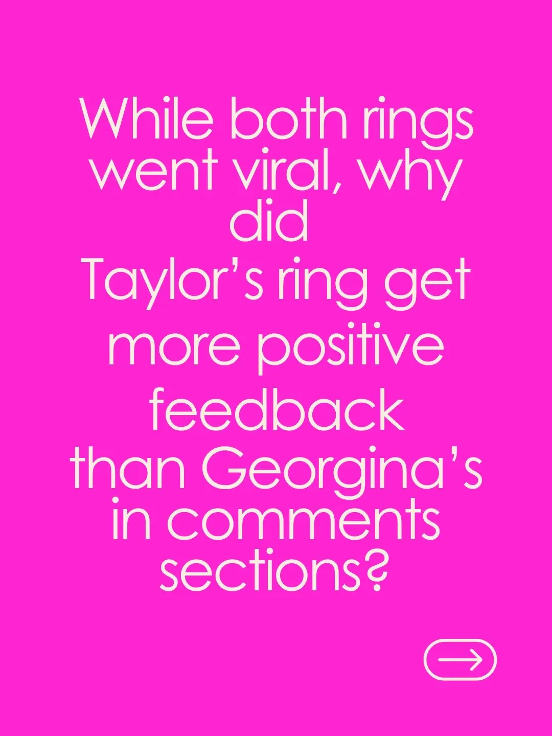 Both rings went viral yet one is getting mostly positive feedback. We explore why #taylorswift #taylorswiftengaged #traviskelce 