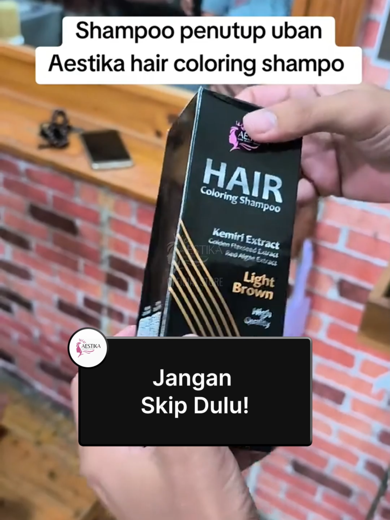 Kalian harus cobain hilangin uban rambut cuman pakai sampo Aestika 😎🤗 #aestika #shampoopenghilanguban #haircoloring #perawatanrambut #pewarnarambut #promoguncang99