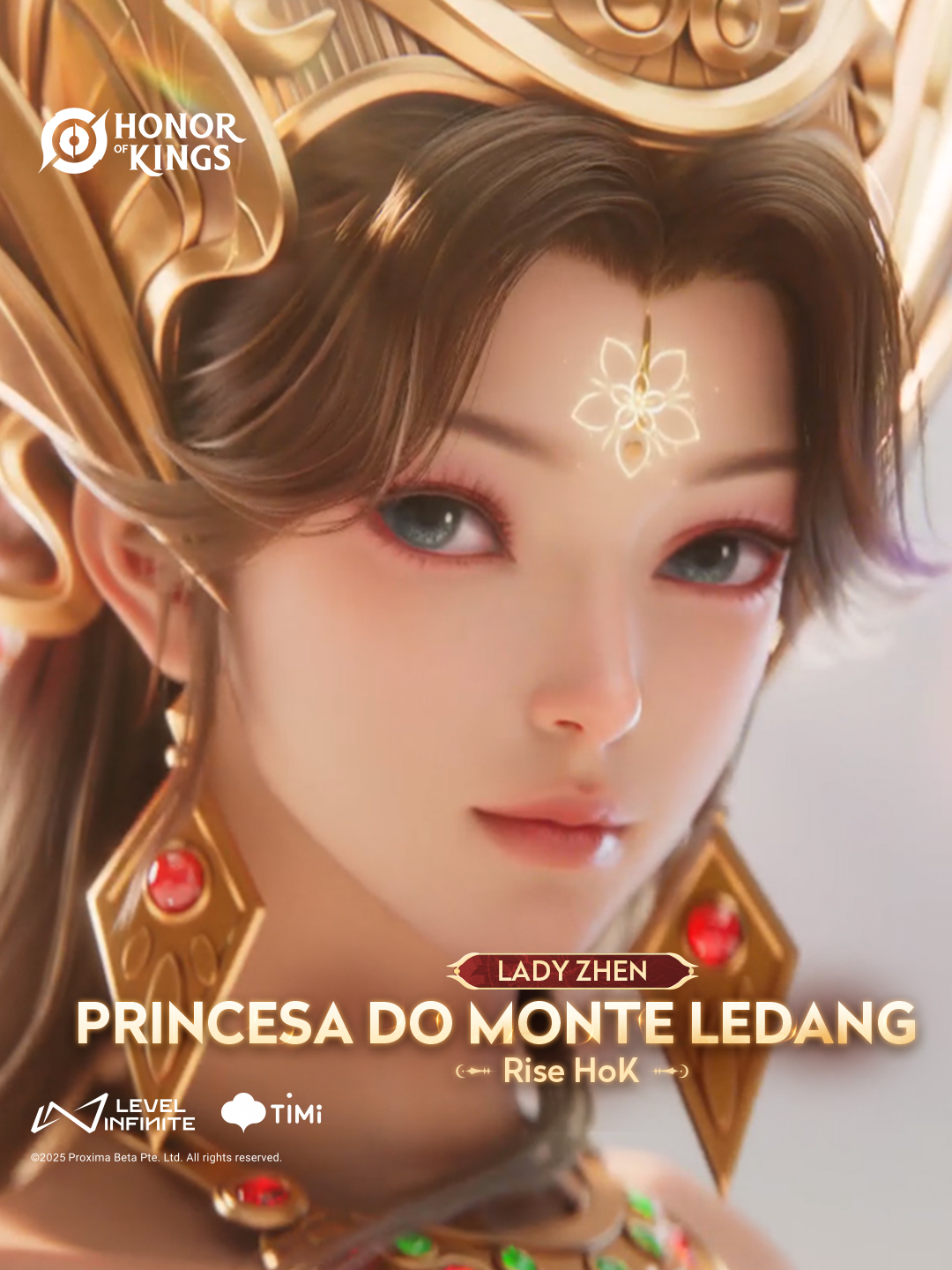 👑Lady Zhen - Princesa do Monte Ledang já está disponível!   🎁 Obtenha-a gratuitamente através do evento.  💃 Deixe-se encantar pela sua dança graciosa!    🌟 A apreciação do novo visual de Lady Zhen foi atualizada!  ➡️ Clique para ver seus visuais deslumbrantes: https://world.honorofkings.com/ipworld/en/skin.html   #HOK #HonorofKings #NewSkin #LadyZhen #PuteriGunungLedang