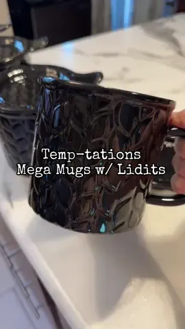 Temptations Mega Mugs with lidits #temptations #qvc #coffeemugs #coffeecups 