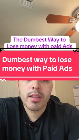 Dumbest way to lose money with paid Ads #smallbusinesstips #digitalmarketing #leadgeneration #marketingagency #googleads 