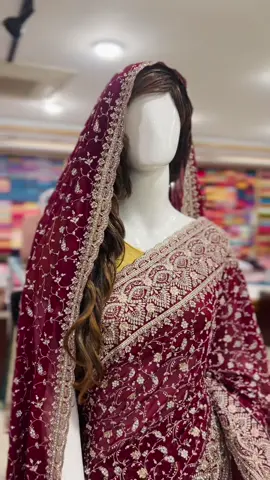 wedding saree❤️#chandrabindu #likeyourmoon #foryou #foryoupage #fyp #saree #sylhet #tranding #newarrival 