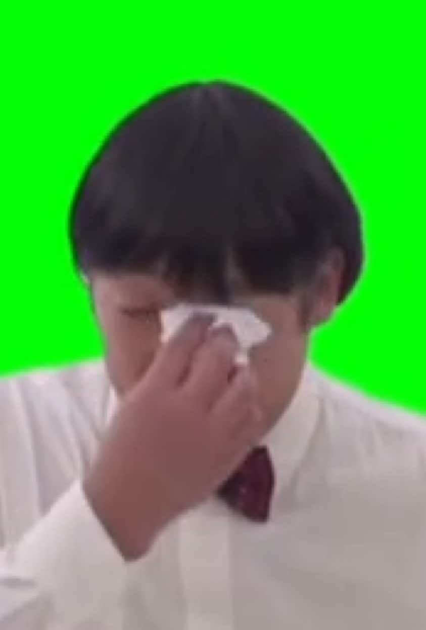 #素材 #ミーム #秋山ミーム  #涙 #ティッシュ