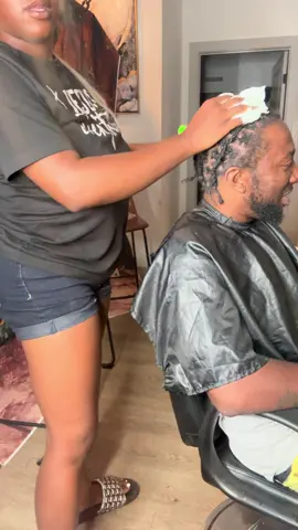 Locked him right on up #menhairstyle #myhoneysmacks #dreadlocks #retwist #retwistandstyle  
