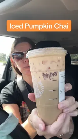 Finally got a iced pumpkin cream chai latte! I also have another pumpkin spice coffee drink to order next time. 🍂🎃🥤 #pumpkinseason #starbucksdrinks #falldrinks #chailatte #fyp 