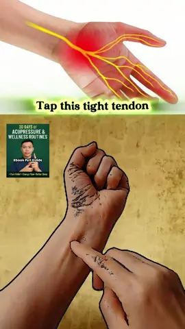 Tap this tight tendon on your forearm—just 20 times per hand! ✅ Relieves tension ✅ Improves circulation ✅ Activates energy flow Have you tried this before? #forearmrelease #handhealth #selfmassage #energyflow #dailywellness
