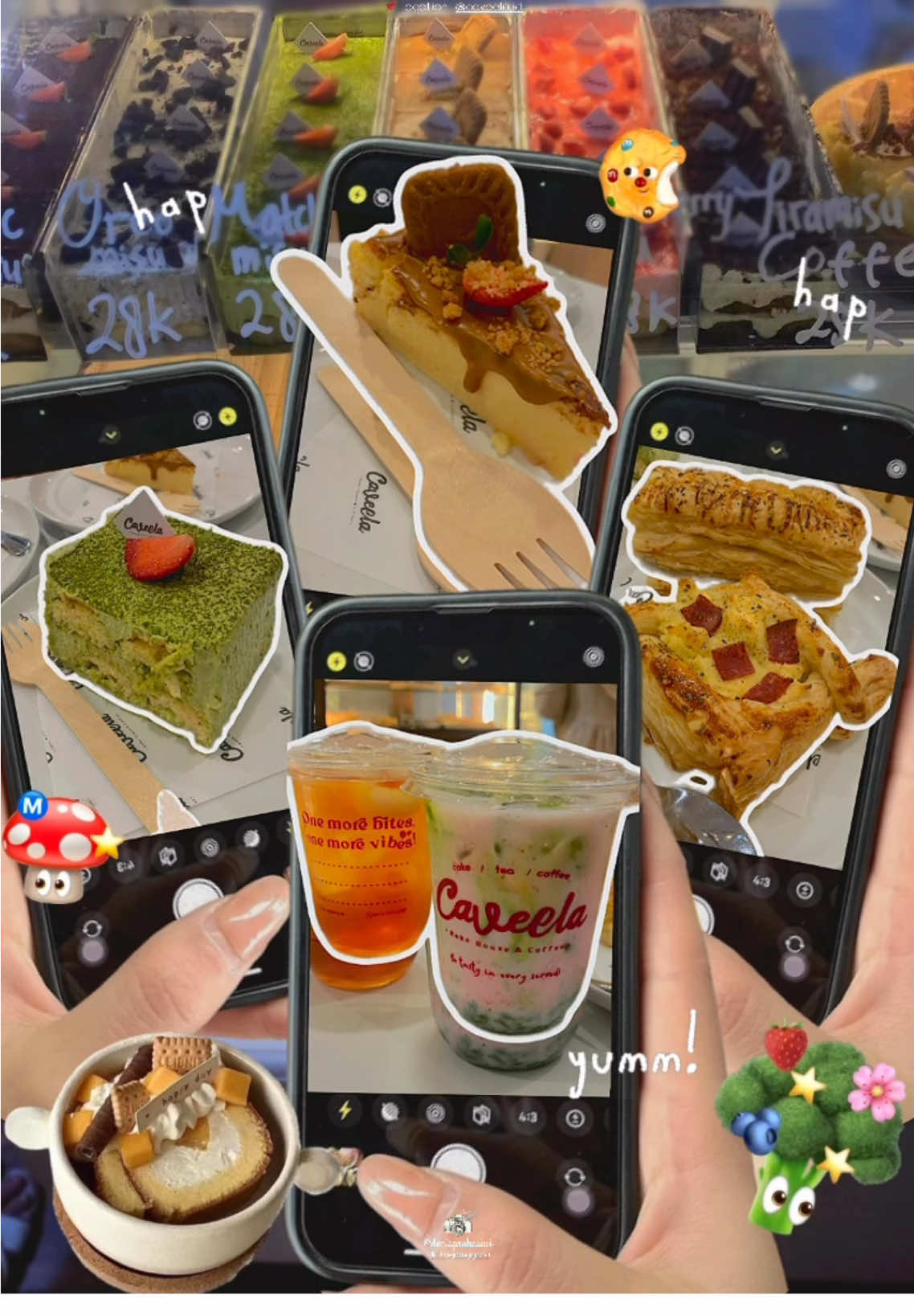 BM yang manis” ✨🍰🍸🍵 . #cakelife🍰  #matchatime  #cheesecake  #caveelapangkalpinang  #kulinerpangkalpinang 