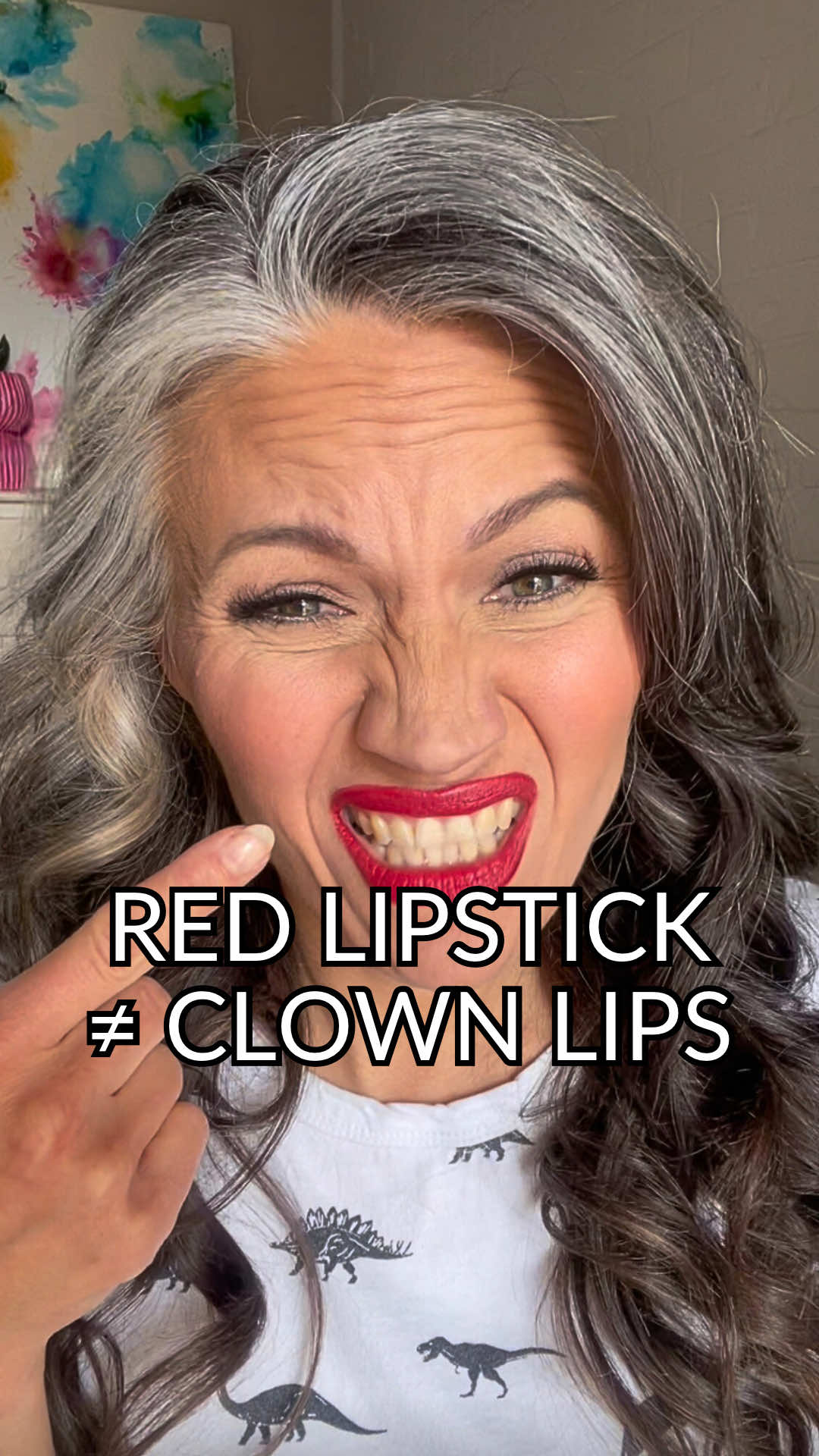 if your red lipstick still isn’t going right,  you might also need to prep your lips. The secret.. your lipstick will only look as clean as the base underneath.  Exfoliate your lips (sugar + moisturizer works wonders) and always apply a thin layer of foundation or concealer over your lip line before you start.  This erases the natural uneven edges and gives your lipstick something to grip onto. Try this next time, and your red lip will look bold, not like you’re auditioning for the circus. #lipsticktutorial #redlipstick