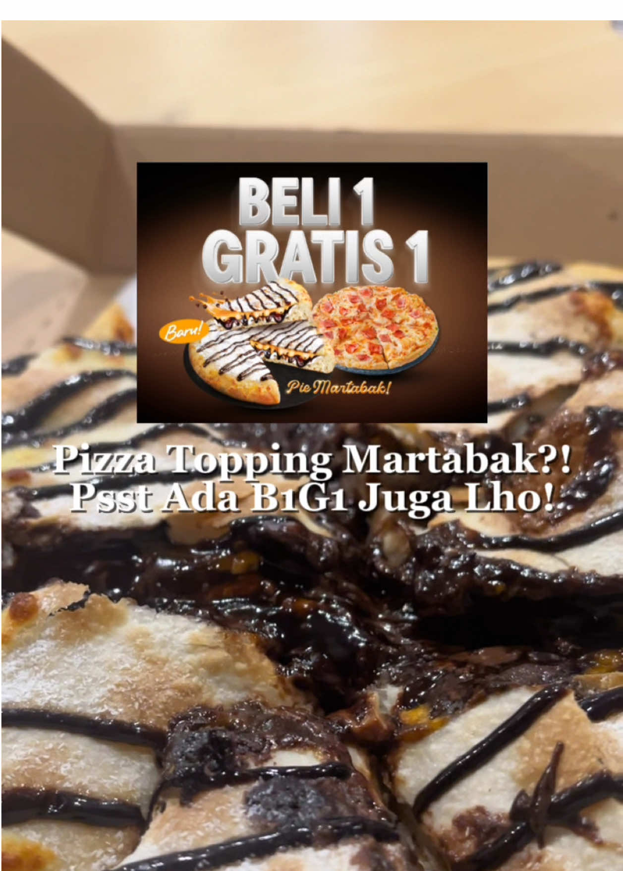 Pizza martabak?! Enak banget wajib cobain! #promomakangajian #nexentertainment #vouchertiktok #fyp #dominos 