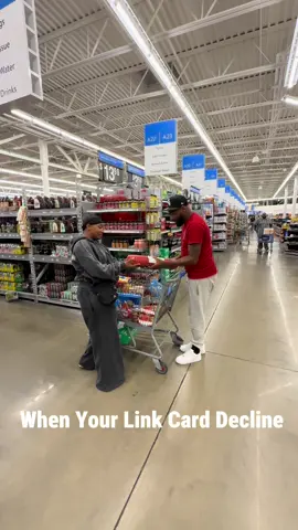 In Walmart shopping for Labor Day & he ain’t got the Link Card 🤦🏽‍♀️😩🙄@Kimdonineshow #fyp #comedyskit #funny #walmart 