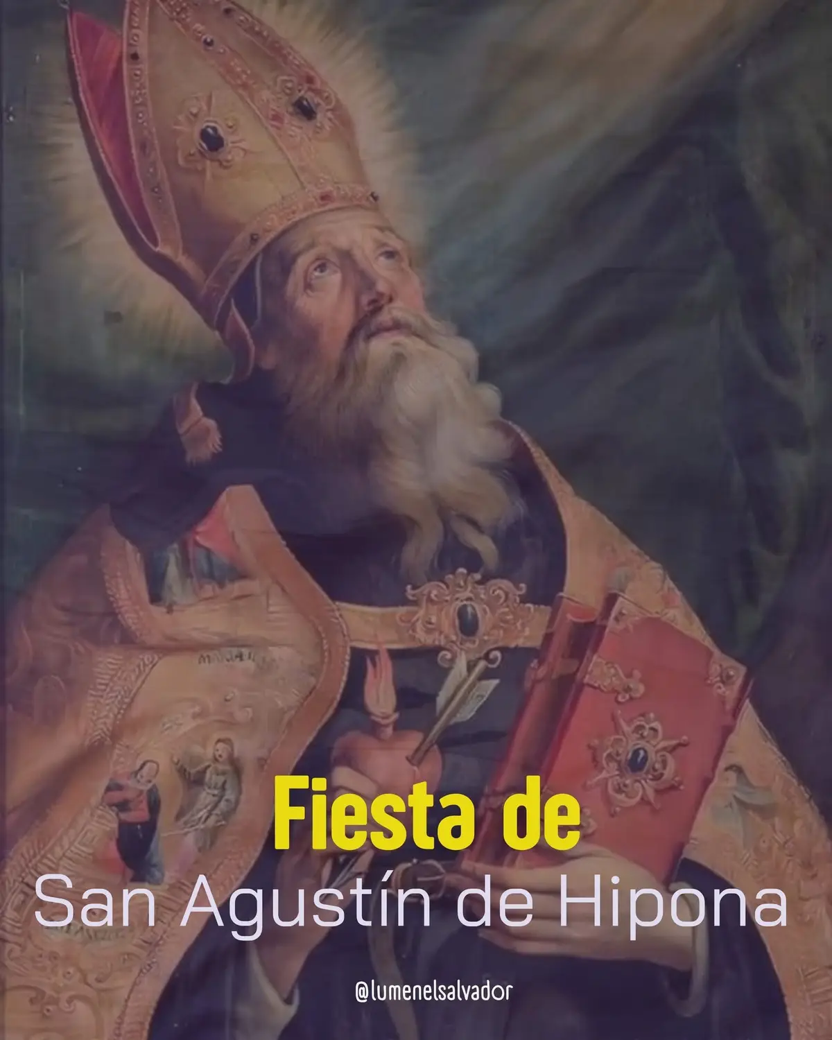 ✨🙏 Fiesta de San Agustín de Hipona 🙏✨ Hoy celebramos a un gran buscador de la verdad, que no descansó hasta encontrarla en Dios. San Agustín, doctor de la Iglesia, nos recuerda que el corazón humano solo halla paz en Cristo: “Nos hiciste, Señor, para ti, y nuestro corazón está inquieto hasta que descanse en ti.” Pidamos a su intercesión la gracia de perseverar en la fe y de amar a Dios con todo nuestro ser. 💛 ¡San Agustín, ruega por nosotros! #paratiiiiiiiiiiiiiiiiiiiiiiiiiiiiiiiiii #papafranscisco🥹🥹 #iglesiacatolica #fypシ゚viral #videoviralシ 