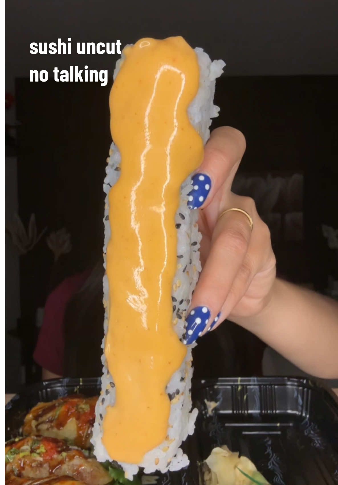No talking version of the uncut sushi 🤗🍣  #eating #food #Foodie #sushi #mukbang      