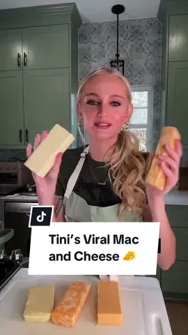 Lives were changed with this one! 🧀✨ Tini broke the internet with her Viral Mac and Cheese, and we truly haven’t been the same since we tried it. 😌 With over 2 pounds of cheese, this mac is everything and MORE! Continue reading or click the 🔗 in bio for the recipe. ⬇️ Ingredients: 1 pound cavatappi, cooked 16 ounces mozzarella cheese, grated 16 ounces Colby Jack cheese, grated 8 ounces Cheddar cheese, grated 1 teaspoon garlic powder 1 teaspoon smoked paprika 1/2 teaspoon salt 1/2 teaspoon pepper 3 tablespoons butter 3 tablespoons flour 1 (12-ounce) can evaporated milk 2 cups heavy cream 1 tablespoon Dijon mustard Directions: Preheat the oven to 350 degrees F (175 degrees C). Grease a 9x13-inch baking dish. Cook cavatappi according to package instructions. Drain and set aside. Combine all three shredded cheeses in a bowl and divide half into another bowl. Set aside. Combine garlic powder, smoked paprika, salt, and pepper in a small bowl. Divide in half and set aside. Melt butter in a large skillet over medium heat. Once melted, add half the seasoning mixture and flour. Stir until the mixture becomes paste-like, about 3 to 5 minutes. Add evaporated milk and whisk until thick. Add heavy cream and the rest of the seasonings and mix until combined. Whisk in Dijon mustard until thick. Slowly add in half the cheese, allowing it to melt before adding more. Stir in macaroni until coated with cheese sauce. Add a layer of macaroni and then a layer of shredded cheese to the prepared baking dish. Repeat layers. Bake in the preheated oven until cheese is melted and bubbly, about 25 to 30 minutes. Finish by broiling until top is golden brown, about 2 minutes. Inspiration: @Tini👩🏼‍🍳🔥  🧑‍🍳: @NicoleMcLaughlin  #tinirecipes #macandcheese #cheesy #macandcheeserecipe #cheese #easydinners #lunch #dinner #DinnerIdeas #bakedmacandcheese