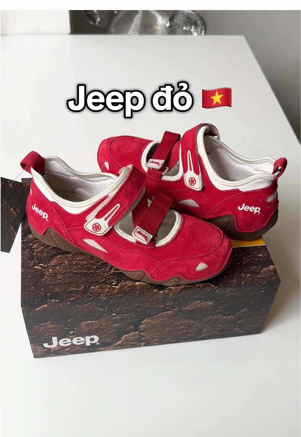 Jeep đỏ phối đế rum xinh nổi bật 🌟 #fpy #viral #jeepmaryjane #jeepspirit #pumalifestore 
